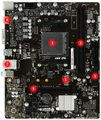 BIOSTAR B450MH 3200(OC) DDR4 S+V+GL AM4 mATX 2-DIMM Max 64GB,VGA,HDMI,1x M.2, 4xUSB 3.2, 2xUSB 2.0